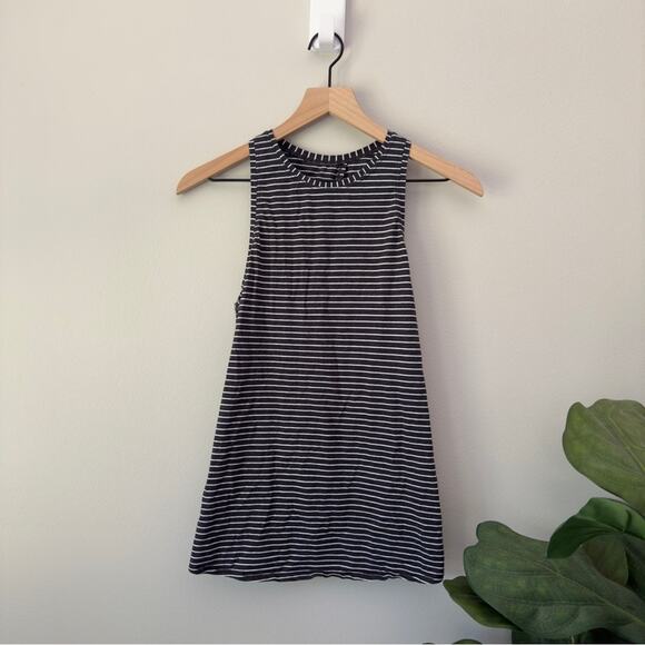 Lululemon All Tied Up Tank Modern Stripe Heathered Black White (First Release) - Picture 4 of 12